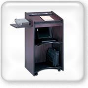 Click to view mobile lectern stand