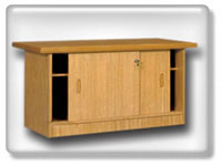 Click to view sliding door credenza