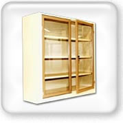 Click to view Steel glass door book case